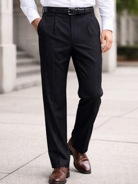 Men's Joseph & Feiss black slacks, 35 x 32